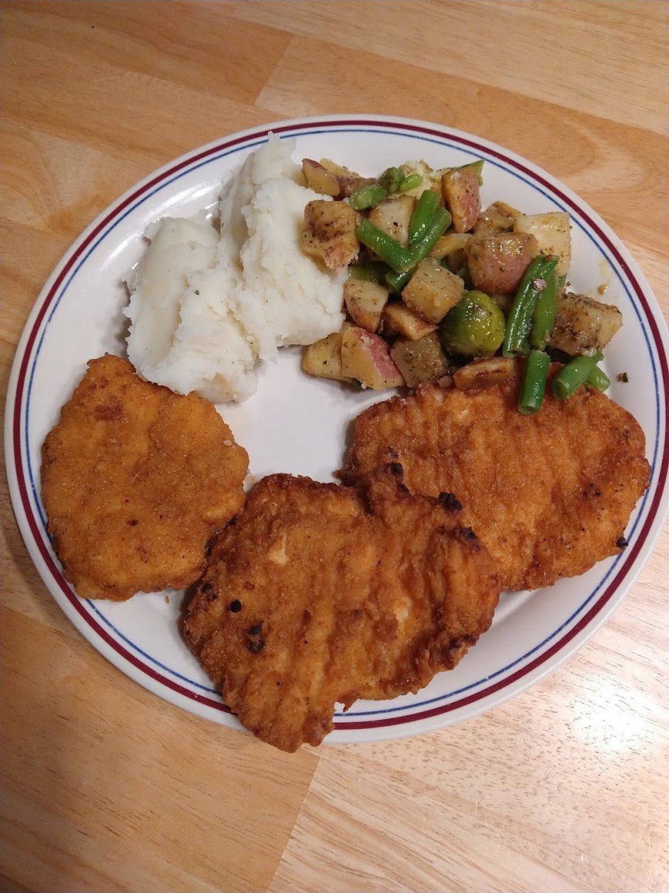 Chicken Patties with Potato & Vegetable
